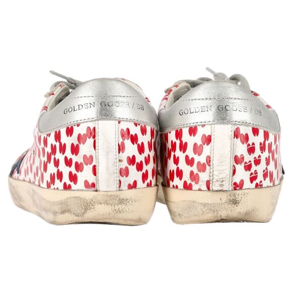 Golden Goose Super Star Printed Low-Top Sneakers in Multicolor Leather - Picture 5 of 9